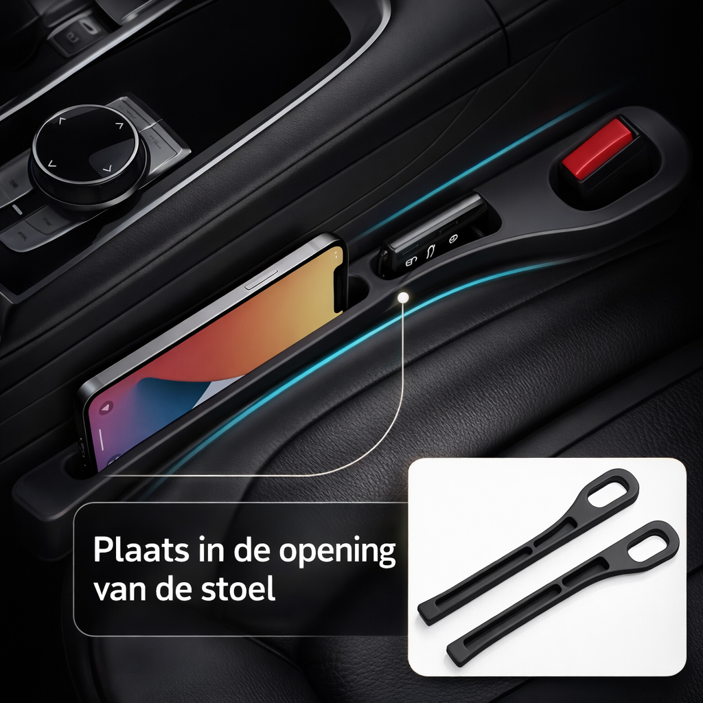 Auto Stoelvuller Set | Geen spullen meer kwijt | seat gap filler