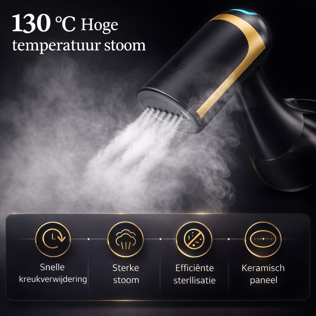 Kledingstomer 1500W | Kreukvrij in 20s | stoomapparaat kleding