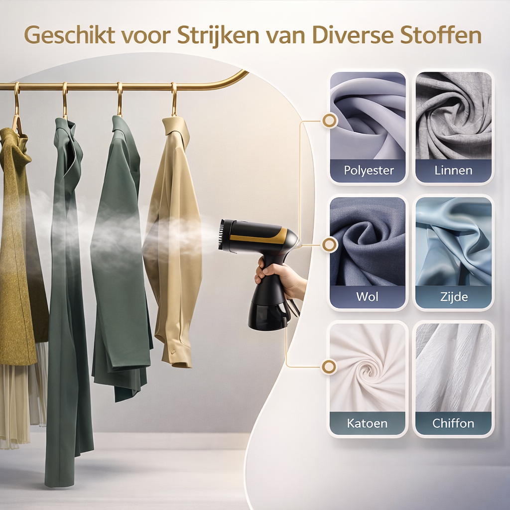 Kledingstomer 1500W | Kreukvrij in 20s | stoomapparaat kleding