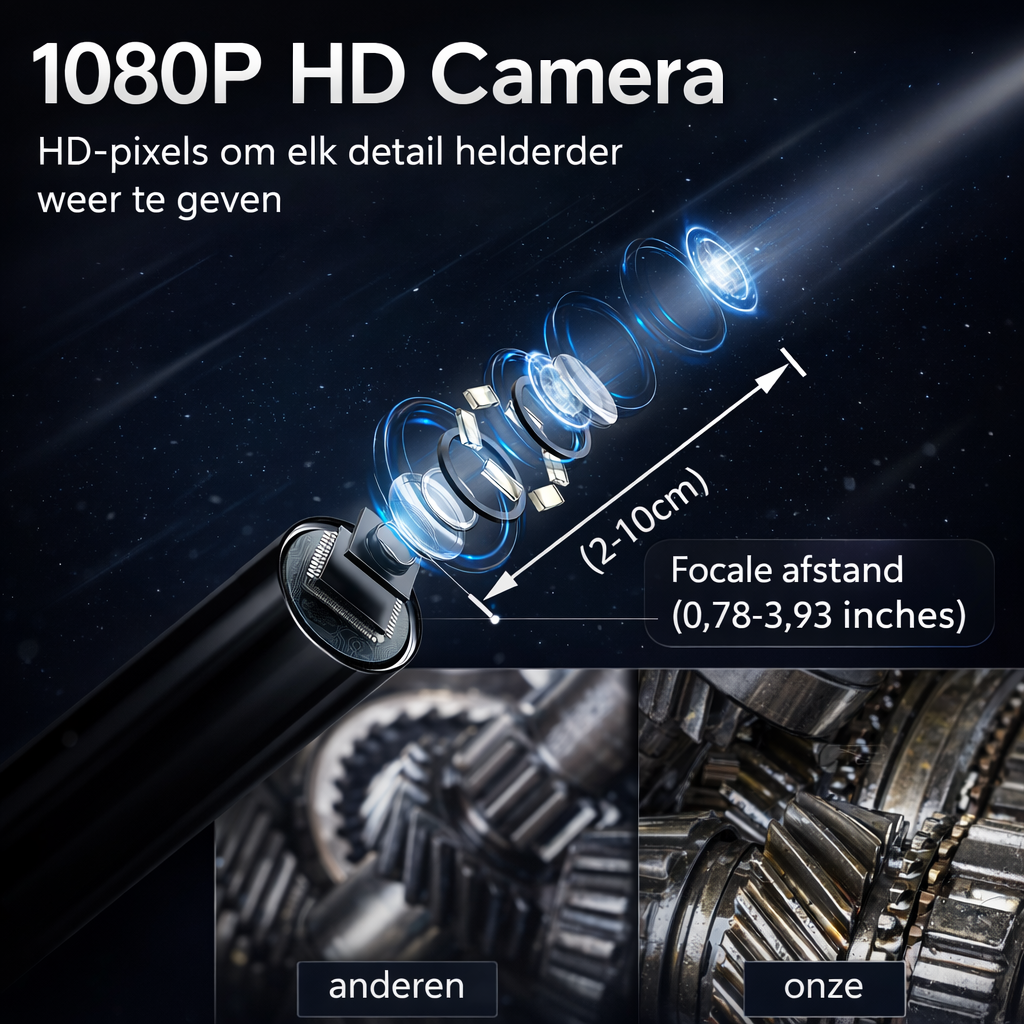 Endoscoop Camera 1080P | Inspectie met licht | borescope camera