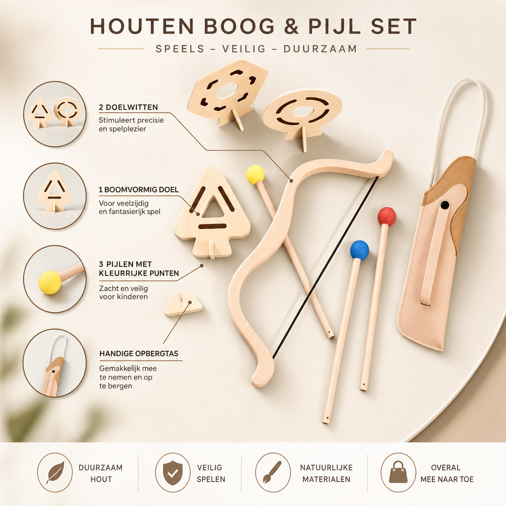 Tinyarchers | Pijl en Boog Speelset voor Kinderen | pijl en boog speelgoed kinderspeelgoed boogschieten set