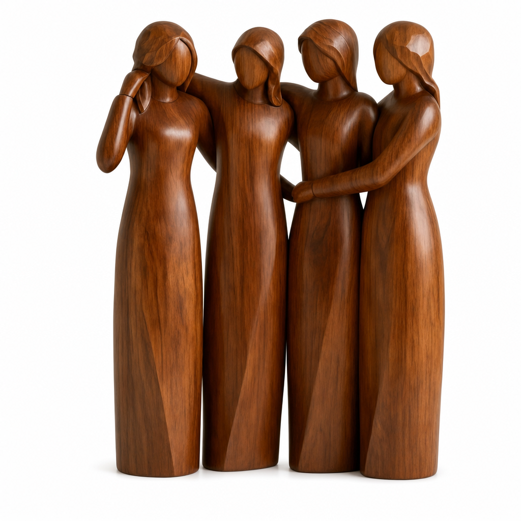 Bondora | Kunsthars Sculptuur voor Vriendschap en Decoratie | kunsthars beeld vriendschap sculptuur decoratief beeldje