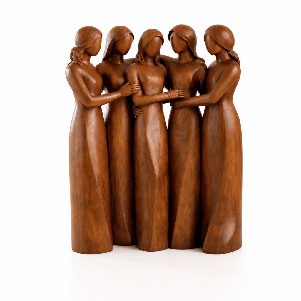Bondora | Kunsthars Sculptuur voor Vriendschap en Decoratie | kunsthars beeld vriendschap sculptuur decoratief beeldje