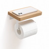 Nordwood | Houten Toiletpapierhouder voor Badkamer | toiletpapierhouder hout wc rolhouder badkamer accessoire