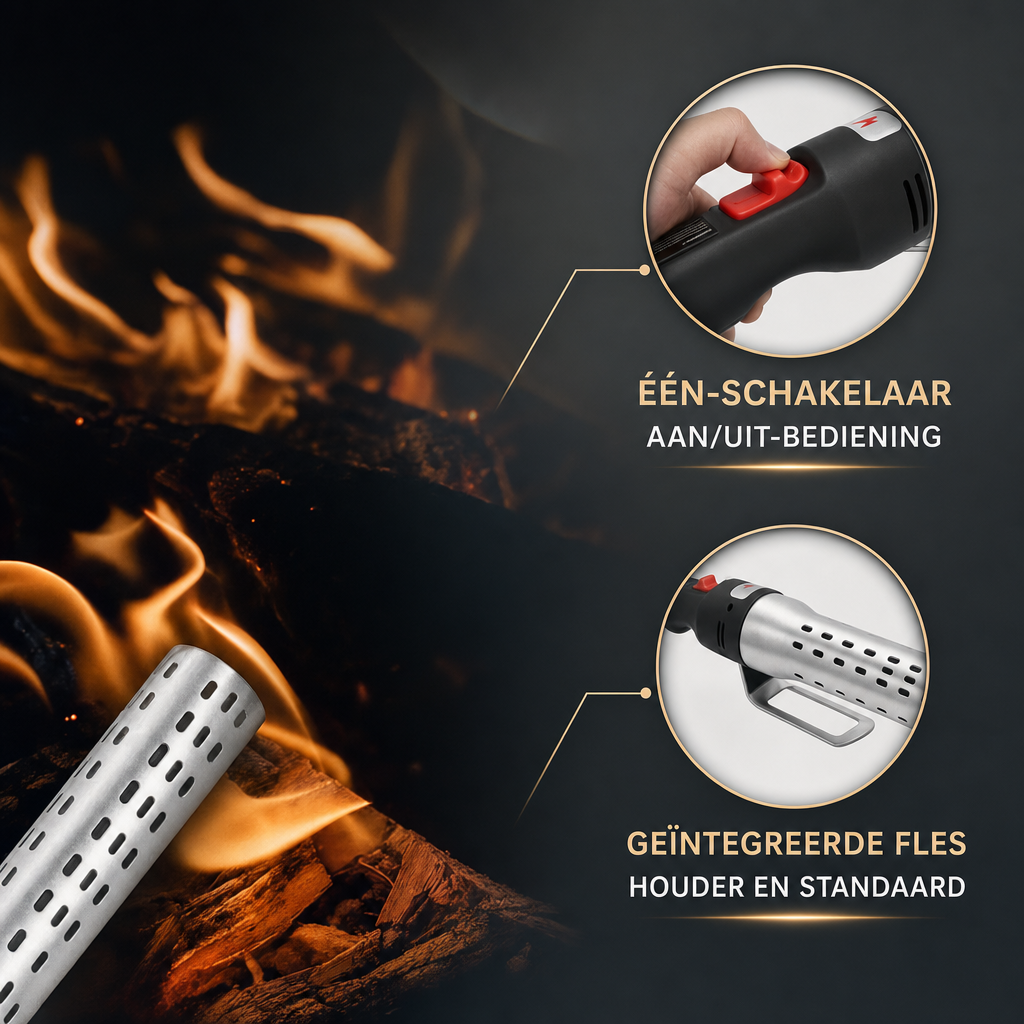 Kamaflame | Elektrische Kolenstarter voor Kamado BBQ | elektrische kolenstarter BBQ aansteker kamado starter