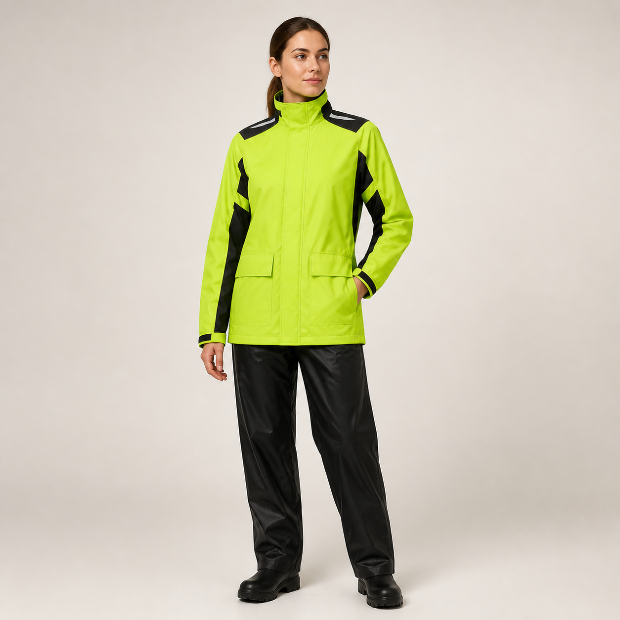 Waterdicht Outdoor Regenpak - StormShield - Reflecterend en Comfortabel