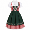 Dames Oktoberfest Jurk - FestBrau - Geruit Design, Strikdetail en Traditionele Beierse Stijl