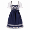 Dames Oktoberfest Dirndl Jurk - FestBrau - Bloemen Design, Retro Stijl en Traditionele Look