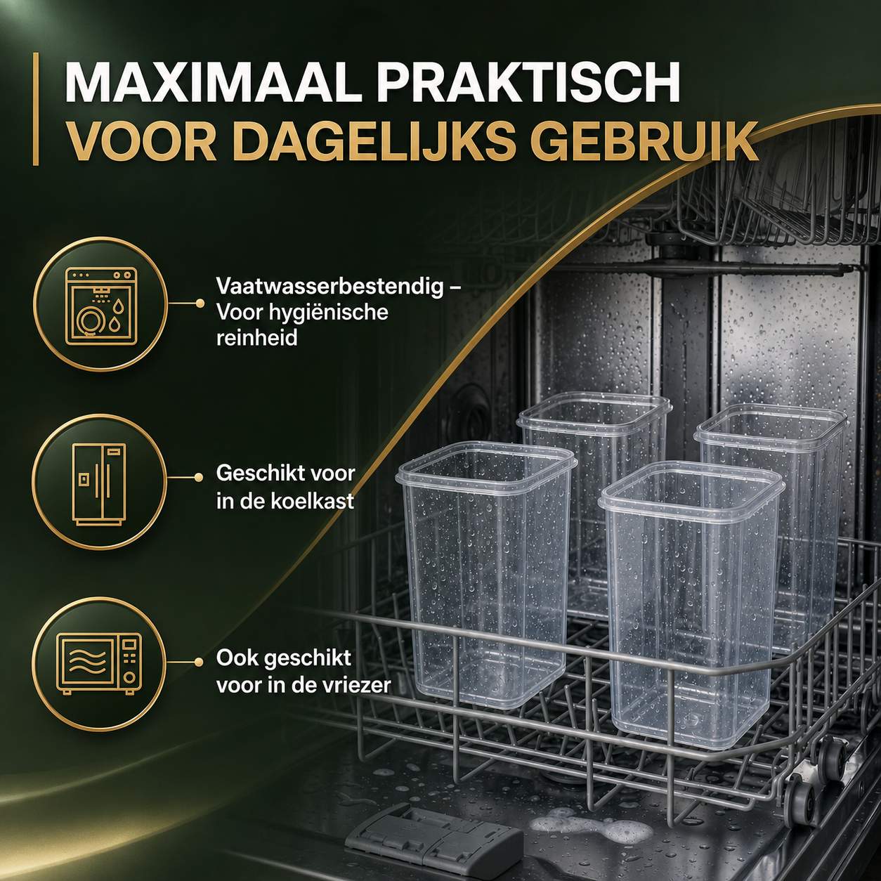 PantryPro | Voedselbewaarcontainers set | 28-Delige Voedselbewaarset Luchtdicht BPA-Vrij – Stapelbare Keukencontainers met Deksel voor Ontbijtgranen Bloem Suiker, Inclusief Etiketten