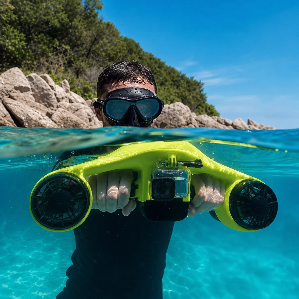 SeaDrive | Onderwaterscooter | Onderwaterscooter 252Wh Professioneel – Zwem en Duik Zeescooter 2x500W Turbo Motor, 70 Minuten Vaartijd, Watersport Accessoire