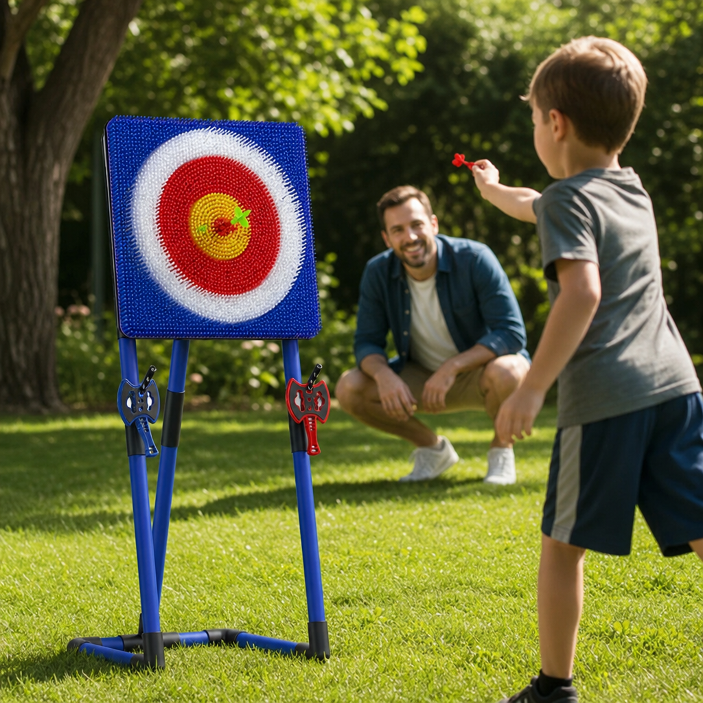 DartZone | Magnetisch dartbord voor kinderen | Magnetisch Dartbord Kinderen Veilig – Familie Doelspel met Standaard, Leuk Binnen en Buiten Wedstrijdspeelgoed voor Kinderfeestje