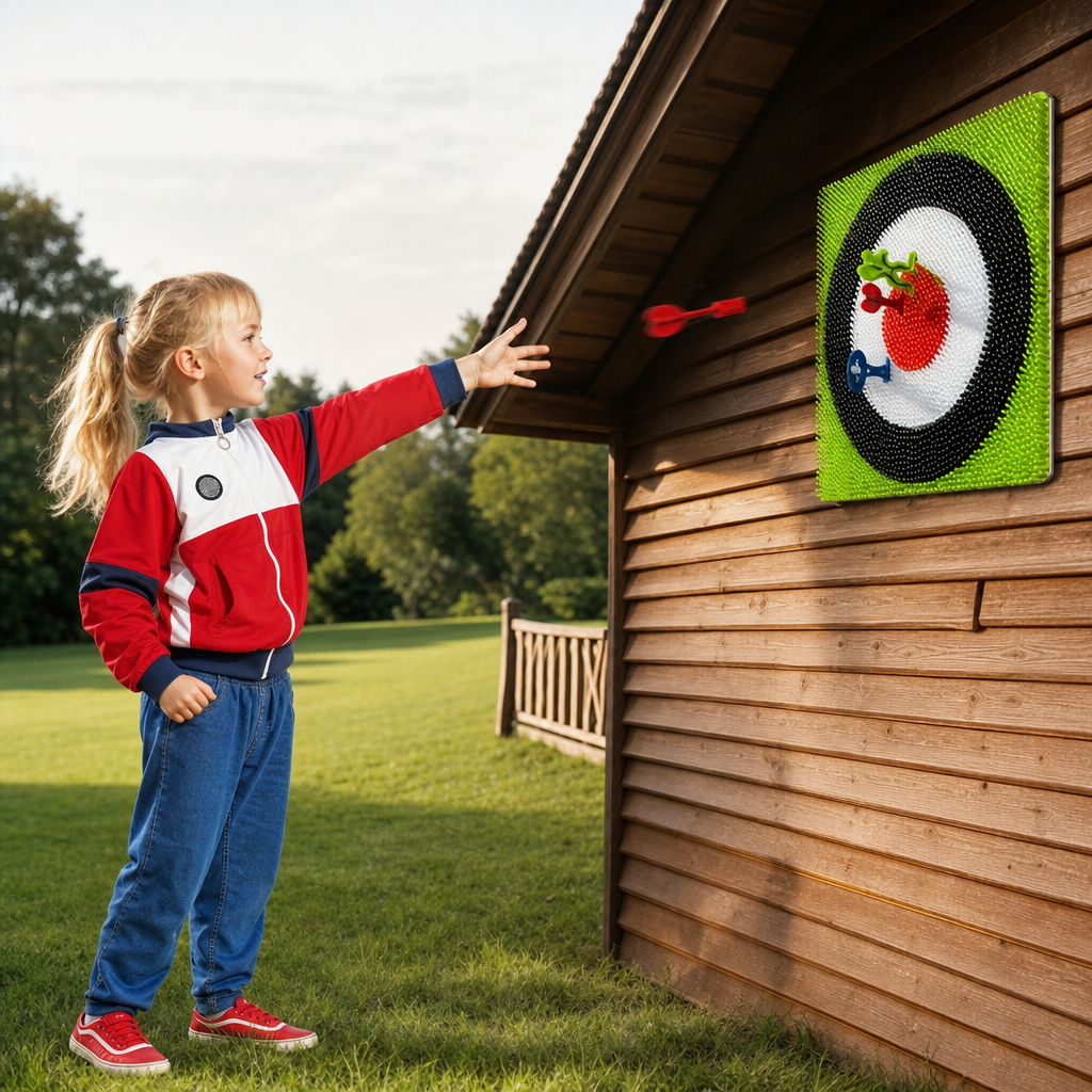 DartZone | Magnetisch dartbord voor kinderen | Magnetisch Dartbord Kinderen Veilig – Familie Doelspel met Standaard, Leuk Binnen en Buiten Wedstrijdspeelgoed voor Kinderfeestje