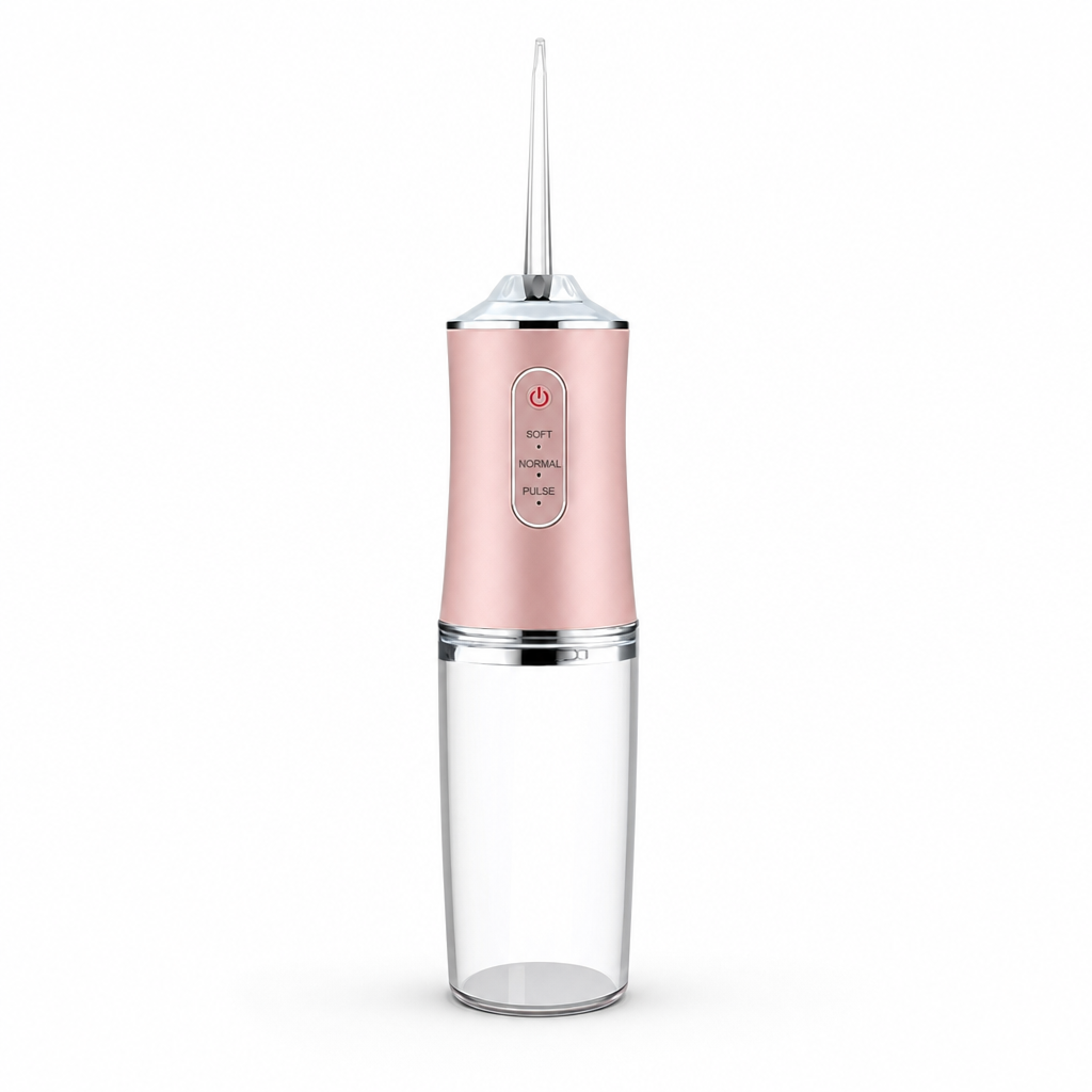 OraJet | Draagbare monddouche/waterflosser | Draagbare Monddouche Waterflosser USB Oplaadbaar – Tandenstoker met 4 Jet Tips, 220ml Tank, 3 Reinigingsmodi voor Gezond Tandvlees