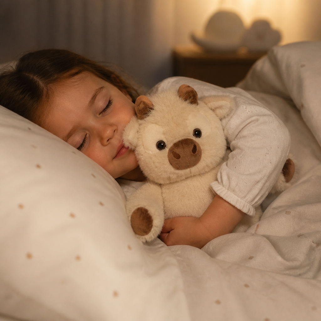 SnuggleMoo | Hooglander koe knuffel | Kawaii Hooglander Koe Knuffel 45cm – Zachte Pluche Troostknuffel tegen Eenzaamheid, Kalveren Cadeau voor Kinderen en Volwassenen