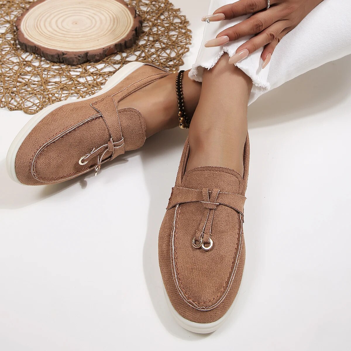Ann-Sophie | Suède Loafers