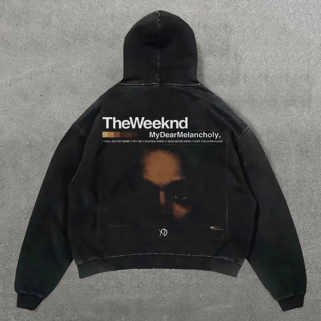 Artistic Y2K Hoodie | Losse Pasvorm | Abstracte Kunst - Creatieve Uitdrukking, Uniek Ontwerp