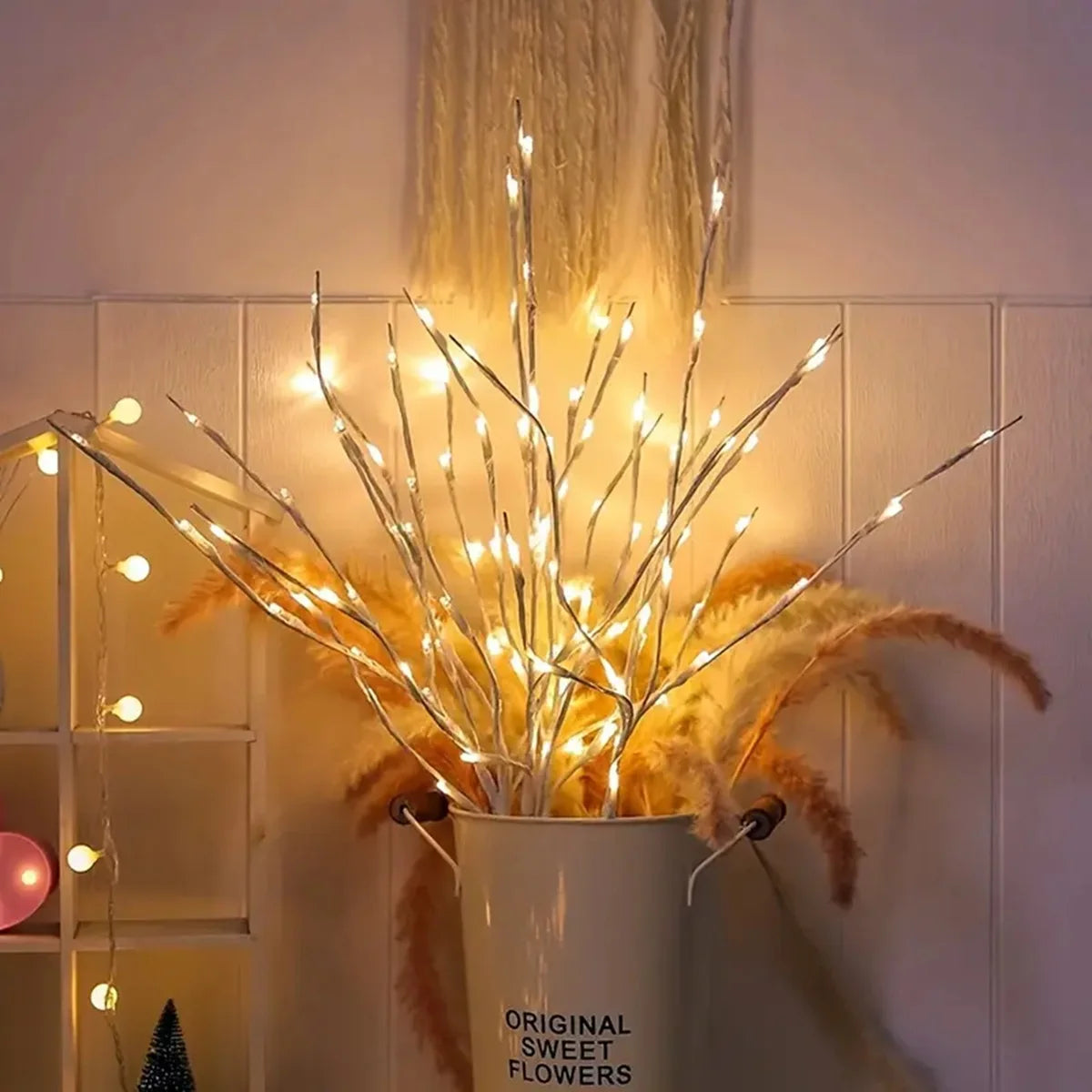 Witte LED Takverlichting - Perfect voor Tafeldecoratie en Kerstmis