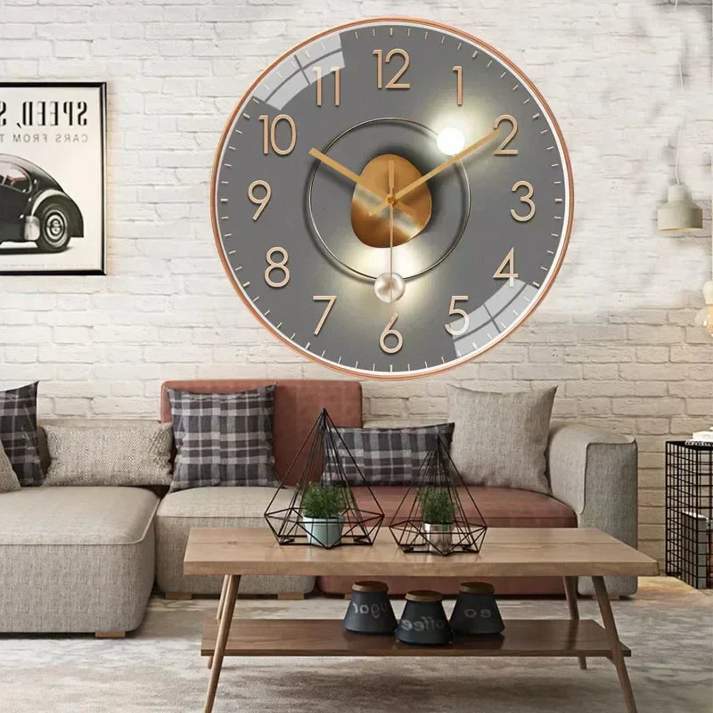 SilentTime Wandklok - Klassiek Ontwerp met Tijdloze Charme - Elegant, Stille en Perfect voor Elke Kamer