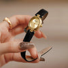 Sienna - Elegante quartz horloge met gouden wijzerplaat