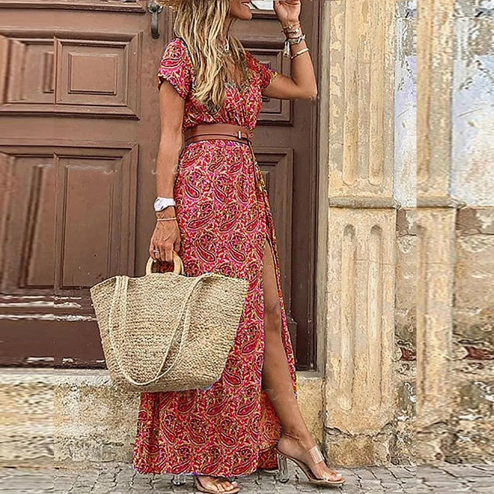 Irene - Bohemian maxi jurk - Visconte