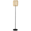 Moderne Staande Vloerlamp – Handgeweven Papieren Lampenkap – E27 Fitting – 164 cm – Voor Woonkamer & Slaapkamer