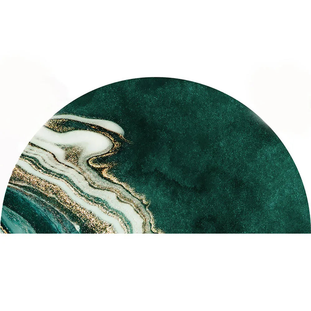 CozyNest | Halfrond Antislip Vloerkleed voor een Comfortabele Woonruimte