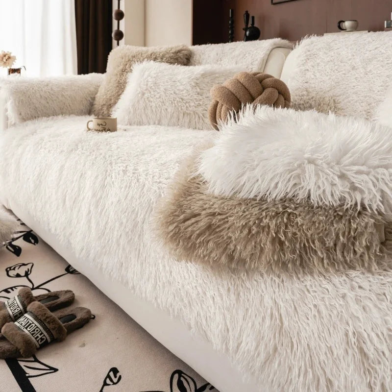 Lambswool Sofa Cover | Stretch Sofa Cover - Fits perfectly on any sofa