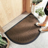 CleanStep | Rubber Halve Cirkel Deurmat voor Effectieve Vuilopvang en Duurzaamheid