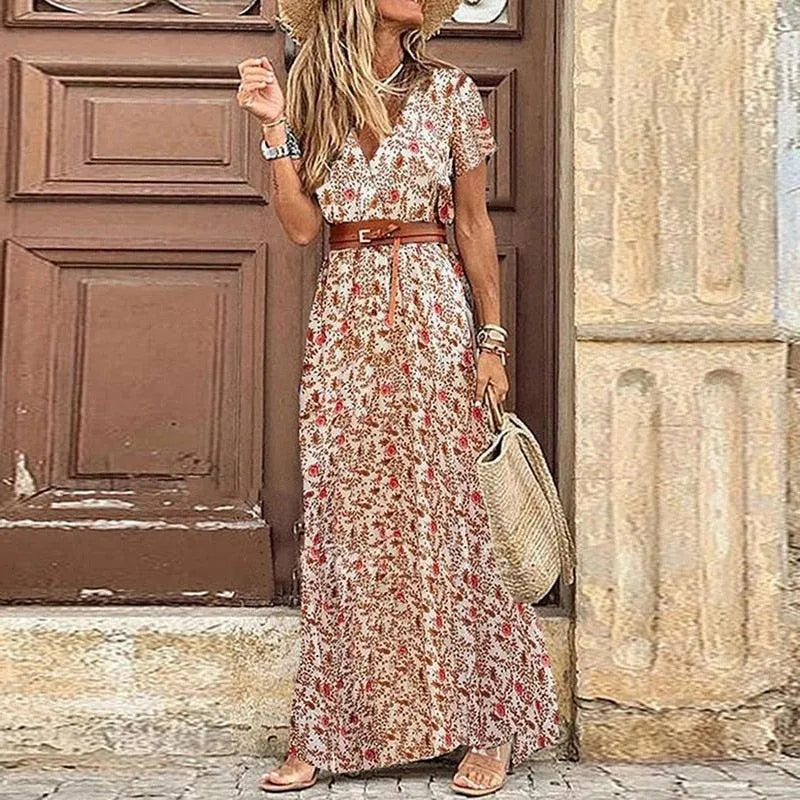 Irene - Bohemian maxi jurk - Visconte