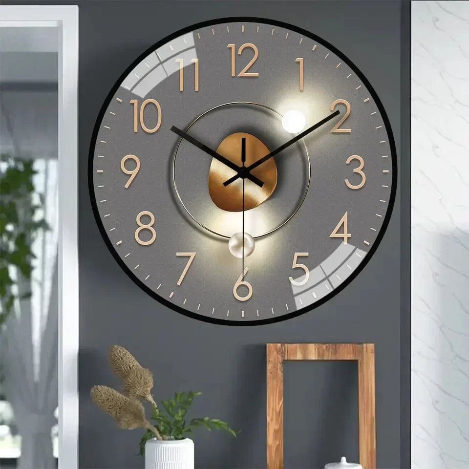 SilentTime Wandklok - Klassiek Ontwerp met Tijdloze Charme - Elegant, Stille en Perfect voor Elke Kamer