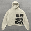 Artistic Y2K Hoodie | Losse Pasvorm | Abstracte Kunst - Creatieve Uitdrukking, Uniek Ontwerp