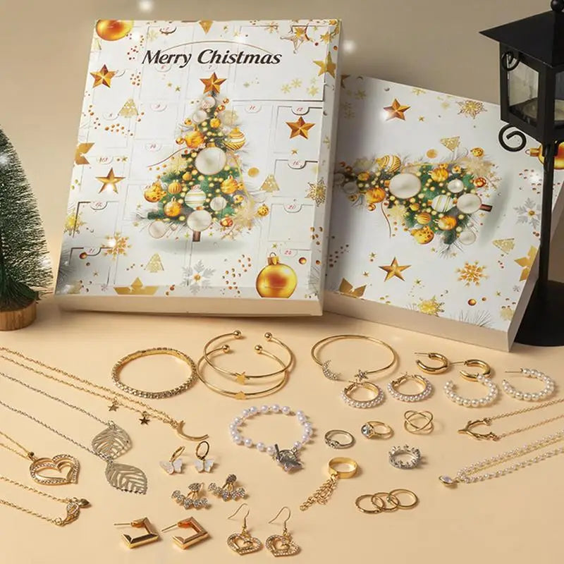 Advent Kalender Sieraden | Collectie met Halskettingen en Ringen voor Vrouwen en Tienermeisjes