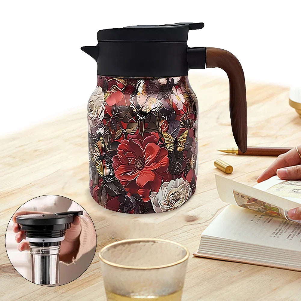 Florale Thermos met Infuser