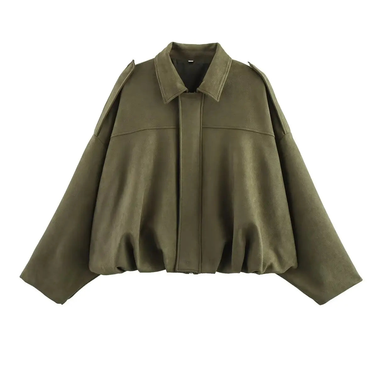 Visconte | Dames Bomberjas | Suède winterjas, lange mouwen, ritssluiting, casual herfst/winter jacket