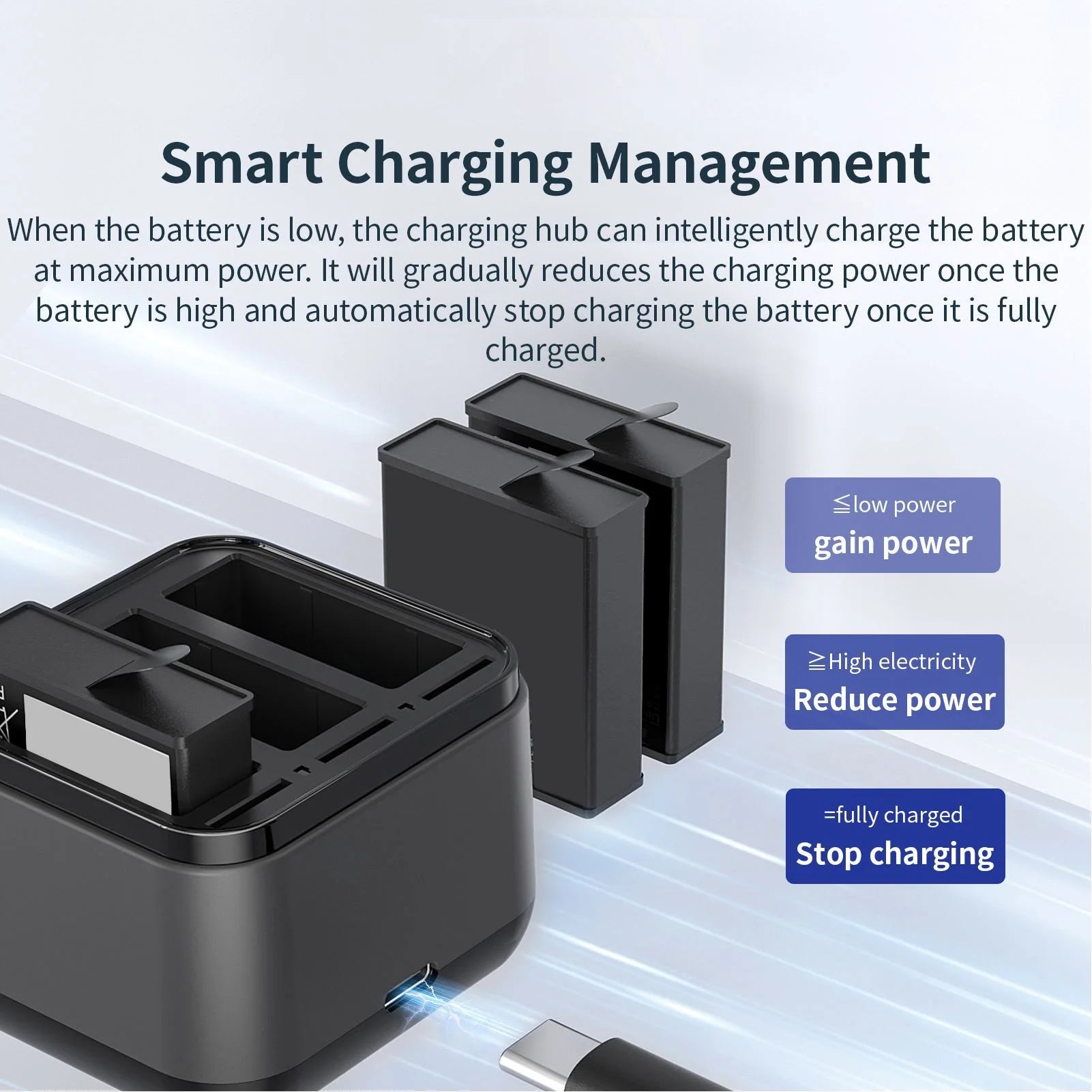 Batterij laadhub Geschikt voor Osmo 3 en 4