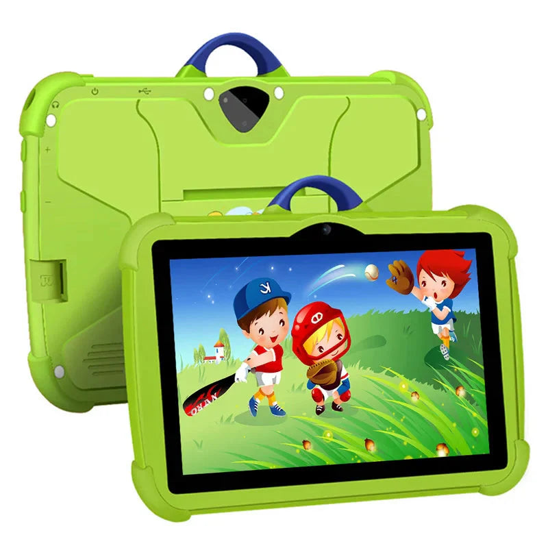 Kindertablet 7 Inch Groen 4GB RAM 64GB ROM Voor Kinderen Android