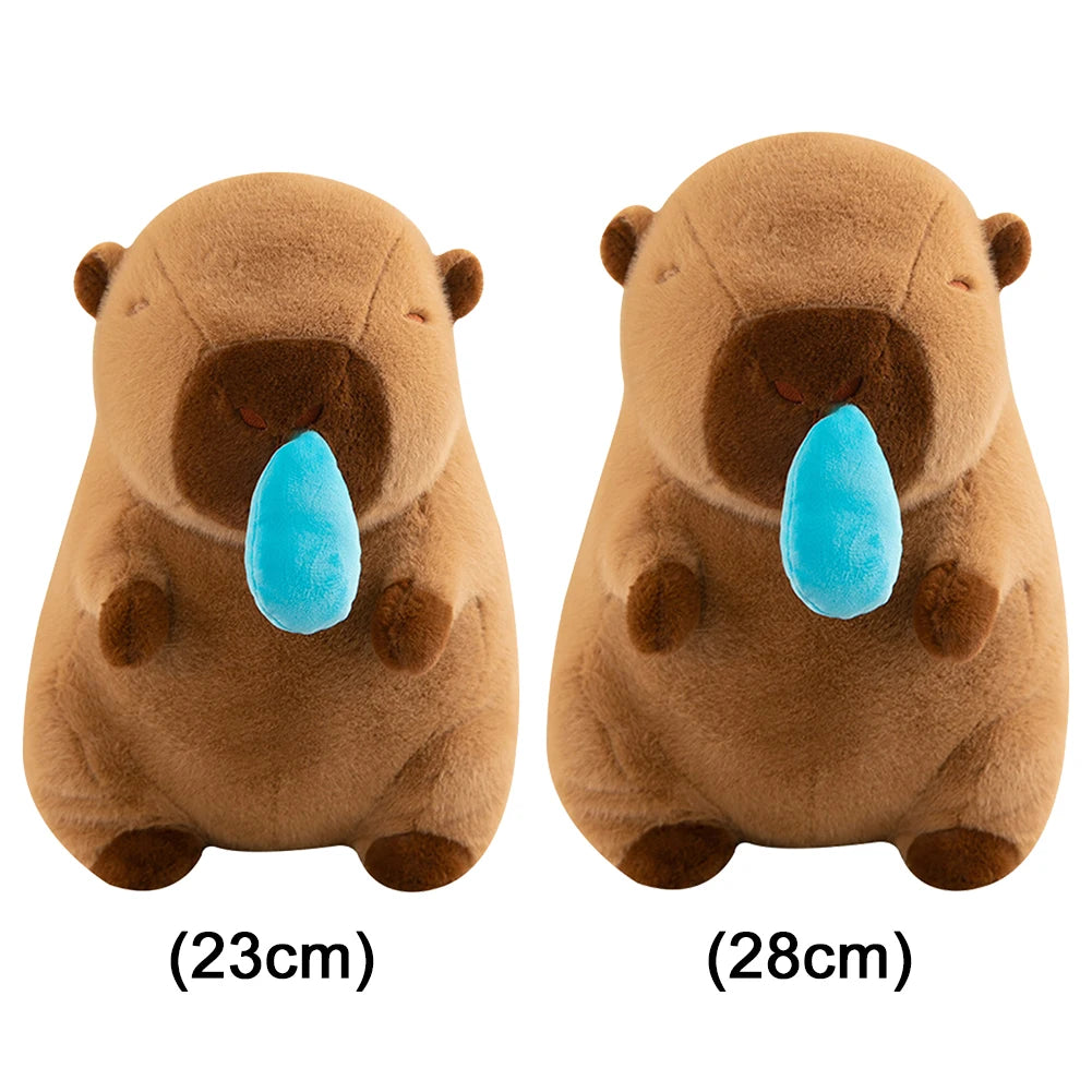 Cartoon Capibara Kussen | Uniek en speels - Zacht pluche materiaal - Leuk voor kinderen en volwassenen