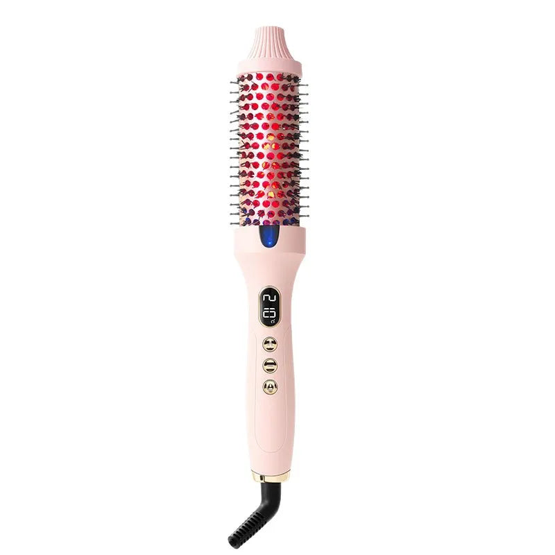 StyleWave | 2-in-1 krultang en stijltang | 2-in-1 Krultang en Stijltang Infrarood – Elektrische Haarstyler Haarborstel, Snel Stylen zonder Beschadiging