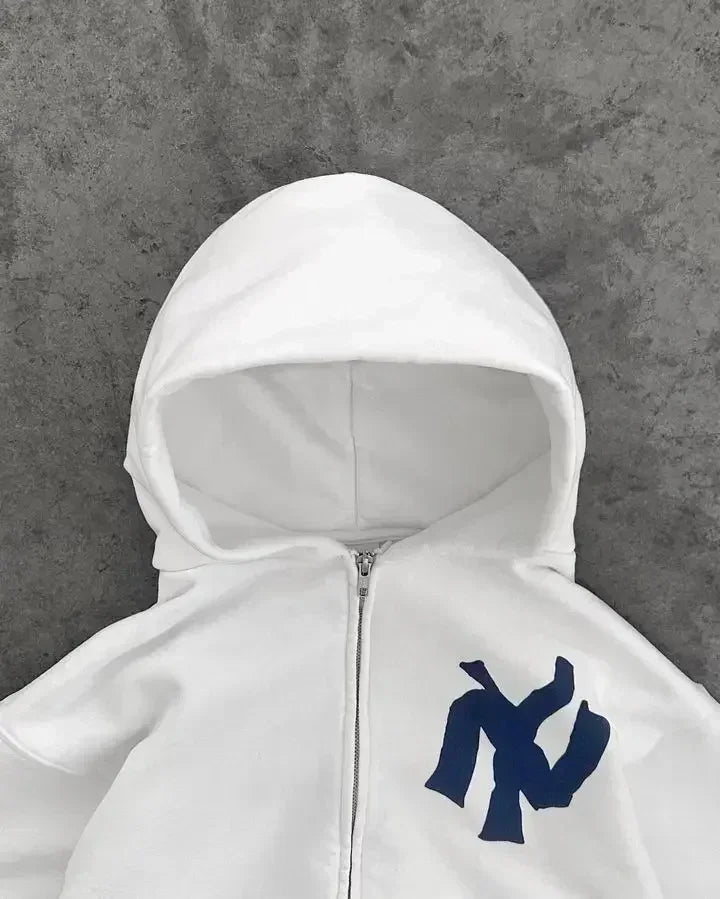 Artistic Y2K Hoodie | Losse Pasvorm | Abstracte Kunst - Creatieve Uitdrukking, Uniek Ontwerp