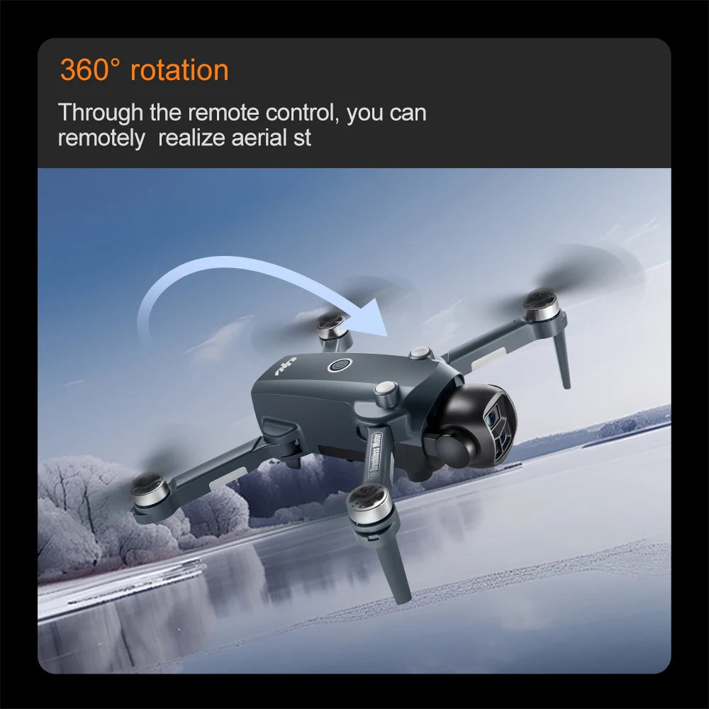 AeroPro Drone 4K UHD Dual Camera 5G WIFI Opvouwbare Quadcopter | Drone | Professionele Drone met Brushless Motor, FPV & Luchtfotografie