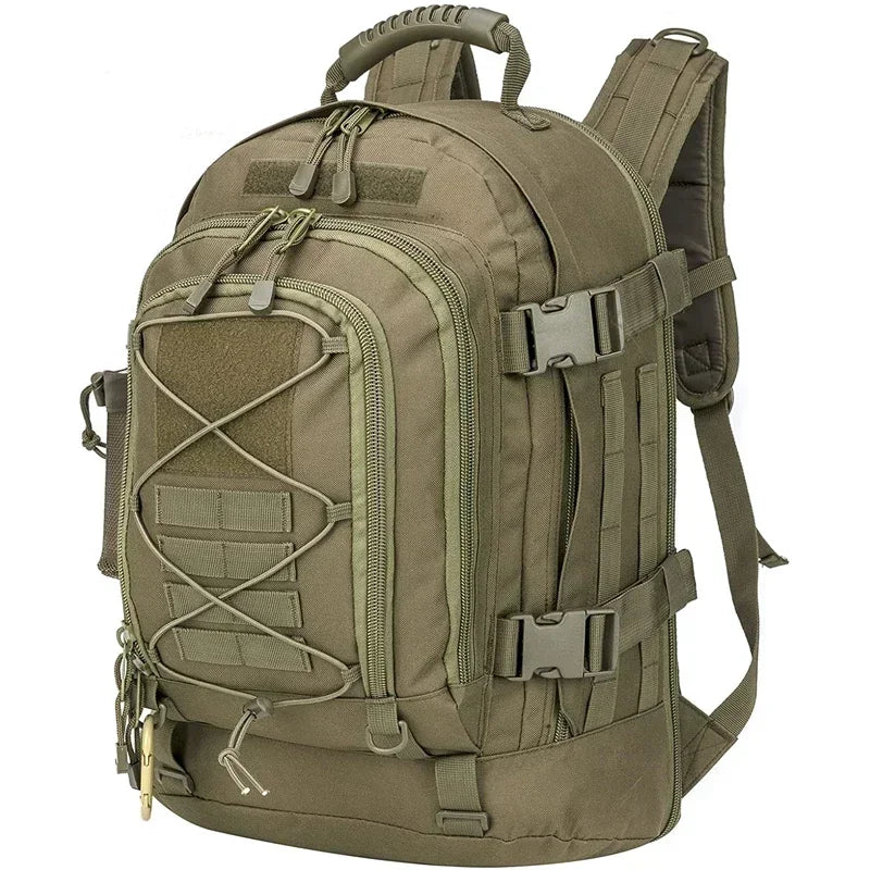 MILPRO | Tactische Rugzak 60L | Waterdicht nylon, molle systeem, heavy duty outdoor rugzak voor hiking en survival