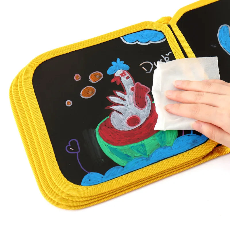 DoodlePal | Uitwisbaar tekenboek voor peuters | Uitwisbaar Tekenboek Peuters Herbruikbaar – Montessori Educatief Aquarel Doodle Boek, Leerzaam Cadeau voor Kleuters