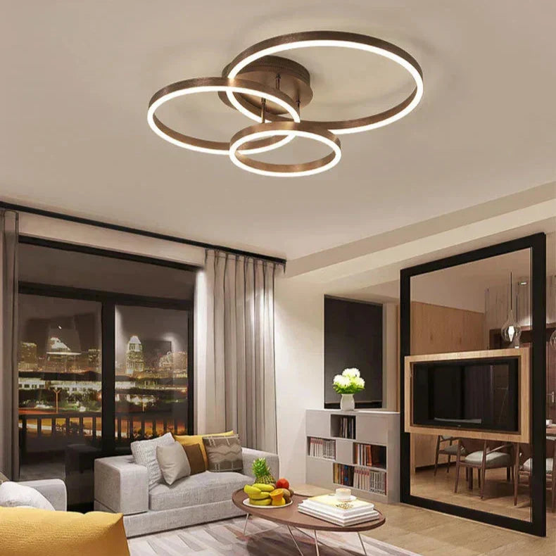 RingLuma | Energiezuinige LED plafondlamp | Elegant ringontwerp | Modern design | IJzer en acryl | AC 90-260V | Diverse afmetingen | Verfijnde sfeer voor elke kamer