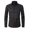 Ashford Heren Overhemd Slim Fit Anti-Kreuk - Strijkvrij Dress Shirt van Katoen, Bamboevezel en Stretch - Licht en Ademend, in 10 Kleuren