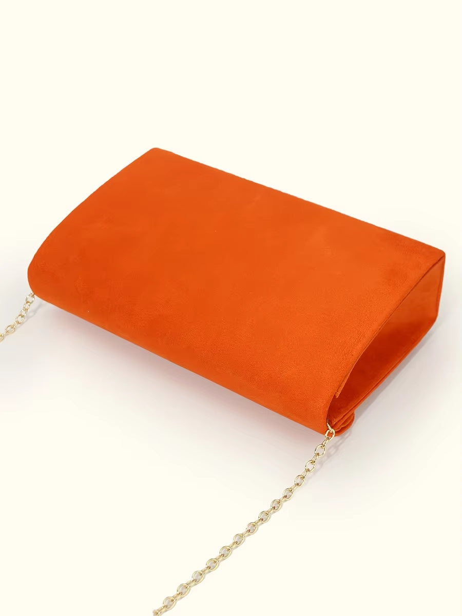 Segreto Suède-stijl Fluwelen Envelop Handtas