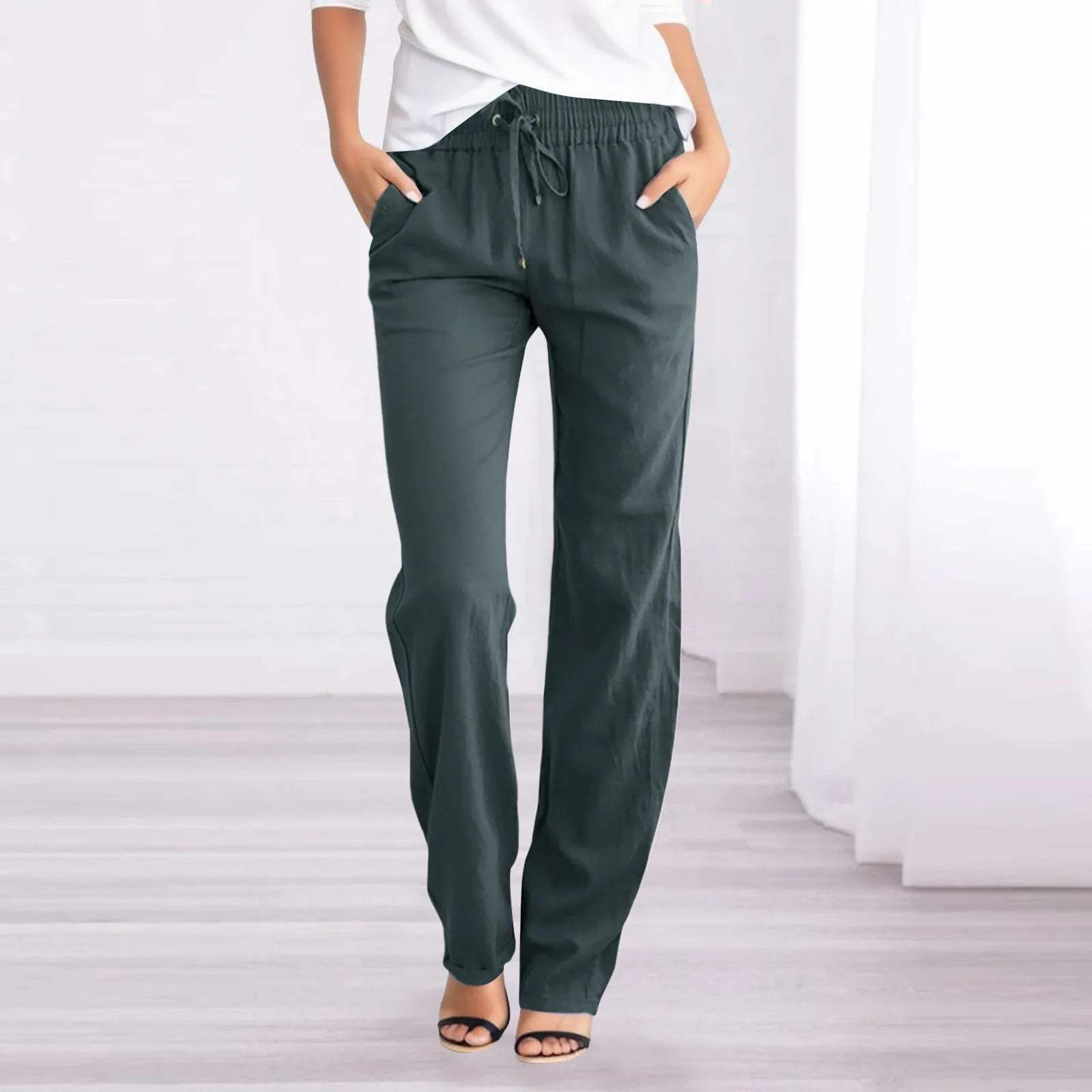 Casual Dames Linnen Broek - Visconte