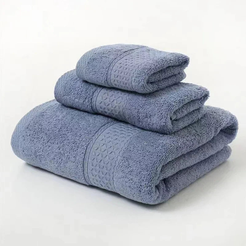 3-delige Luxe Katoenen Handdoekset, Ultra Zacht, Zeer Absorberend