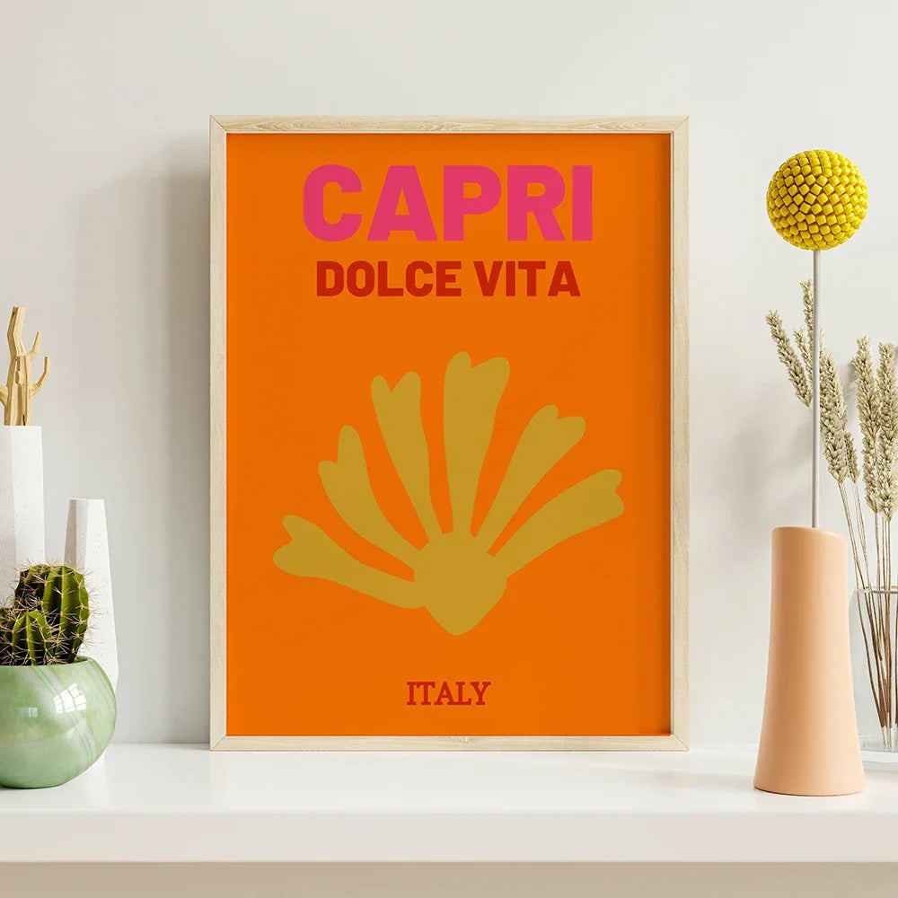 Reisposters in Kleurrijke Prints - Moderne Wanddecoratie Voor Elke Ruimte - Steden - populaire vakantie bestemmingen