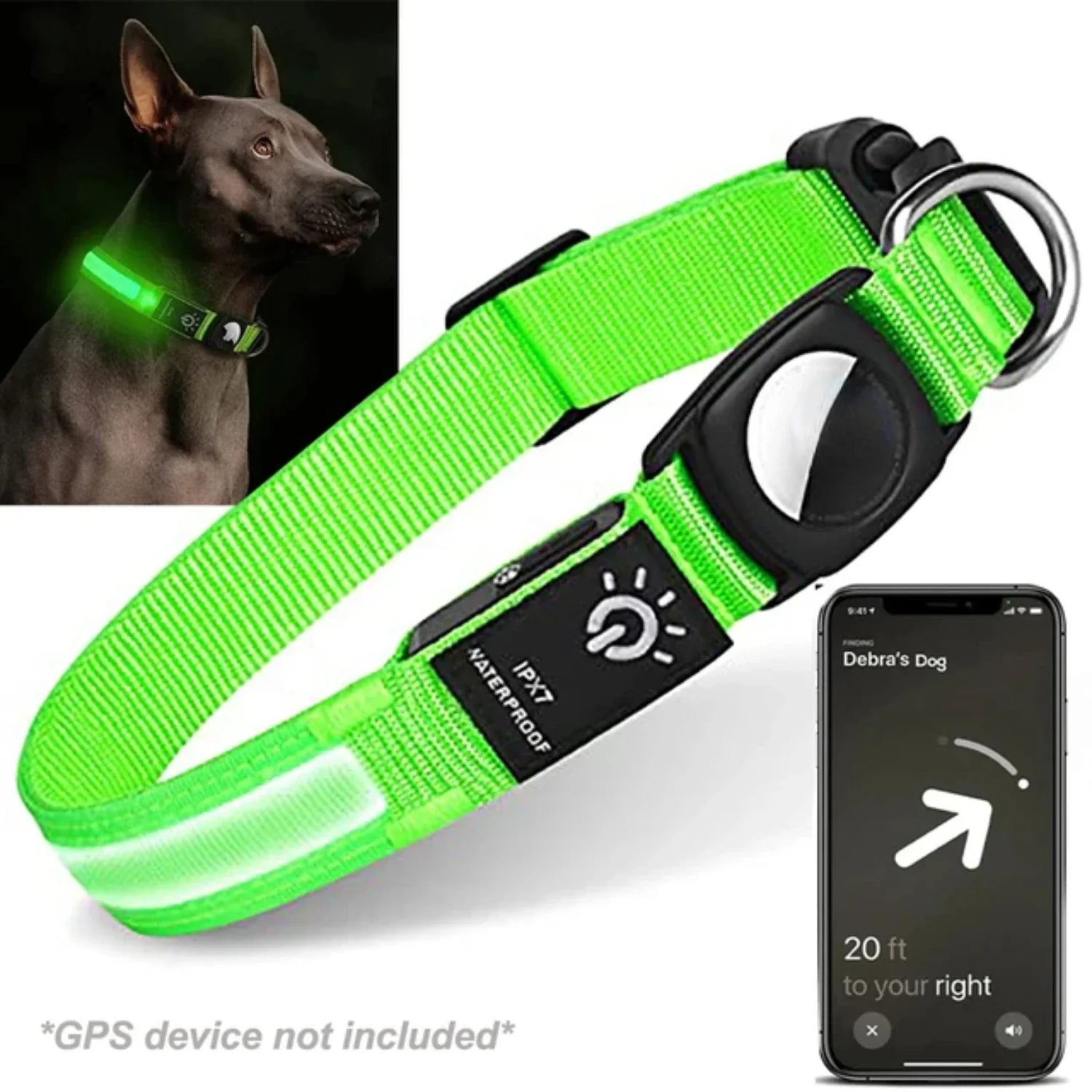 GlowTrack - GPS LED Halsband