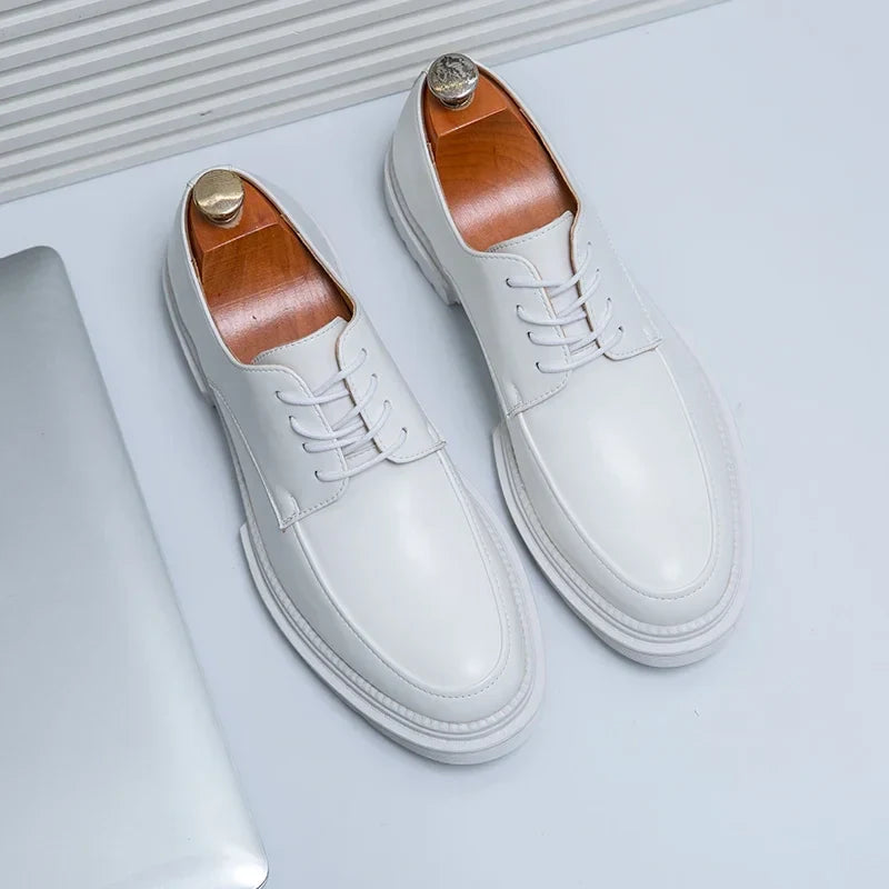 Heren Oxford Leren Schoenen Formeel Luxe